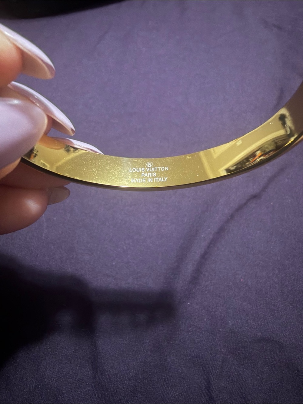 Gold plated bangle - Picture 2 of 4